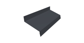 Отлив простой 50 0,45 PE с пленкой RAL 7024 мокрый асфальт (2м)