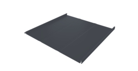 Фальц двойной стоячий Line Grand Line 0,45 PE с пленкой на замках RAL 7024 мокрый асфальт