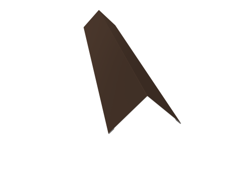 Угол внешний 110х110 0,45 PE с пленкой RAL 8017 шоколад (3м)