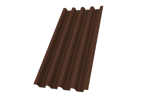 Профнастил Н75R 0,7 PE RAL 8017 шоколад