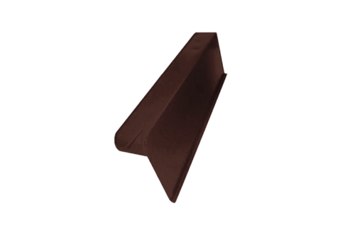 Боковая облегченная черепица правая Braas, коричневый