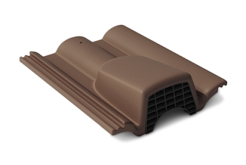 Вентиляционная черепица Braas Таунус темно-коричневый