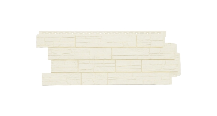 Фасадная панель GL Сланец Classic молочный