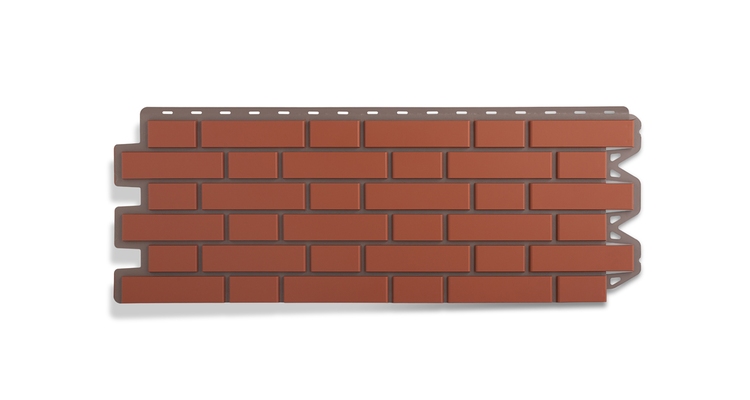 Панель Кирпич клинкерный КРАСНЫЙ 1,13*0,42 м.( уп-ка 10 шт.)