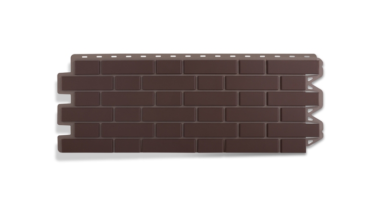 Панель Кирпич клинкерный КОРИЧНЕВЫЙ 1,13*0,42 м. (уп-ка 10 шт.)