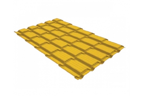 Профиль волновой квадро профи 0,45 PE RAL 1018 цинково-желтый