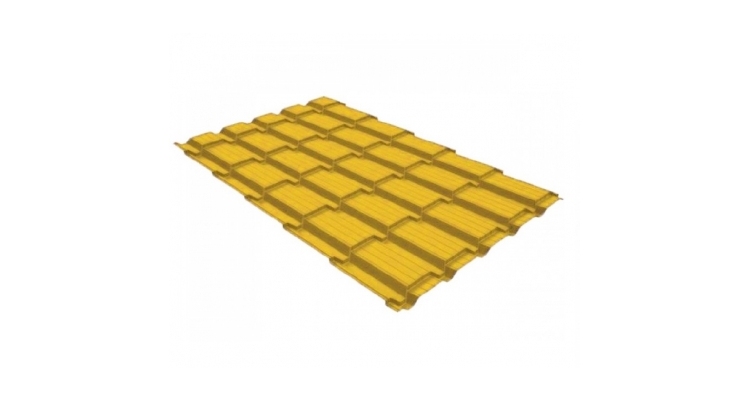 Профиль волновой квадро профи 0,45 PE RAL 1018 цинково-желтый