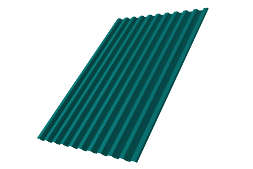 Профнастил С21R 0.45 PE RAL 5021 водная синь