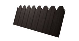 Профнастил С10B фигурный 0,45 Print Elite Coffee Wood TwinColor