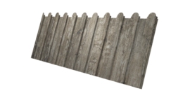 Профнастил С8А фигурный 0,45 Print Elite Nordic Wood TwinColor