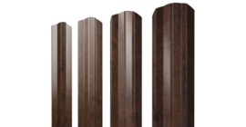 Штакетник М-образный А фигурный 0,45 Print Elite Antique Wood TwinColor