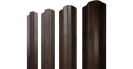 Штакетник М-образный B фигурный 0,45 Print Elite Antique Wood TwinColor