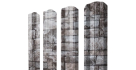 Штакетник М-образный А фигурный 0,45 Print Elite Fine Stone TwinColor