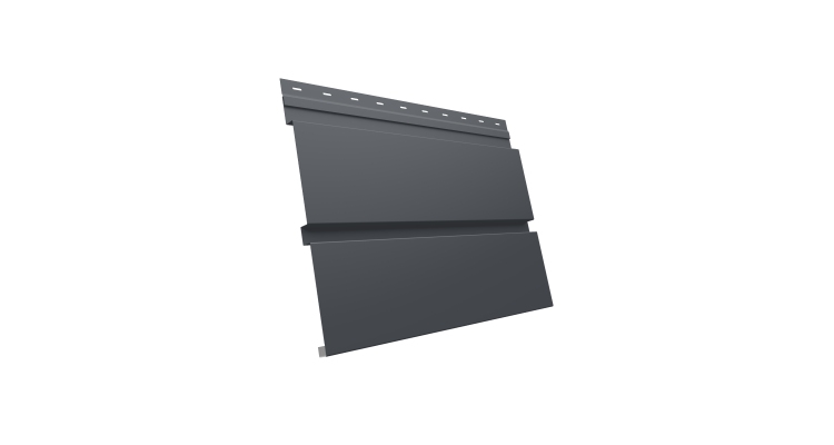 Квадро брус 0.5 PurPro Matt 275 с пленкой RAL 7024 мокрый асфальт