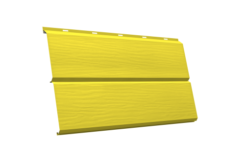 ЭкоБрус 3D GL 0.45 PE с пленкой RAL 1018 цинково-желтый