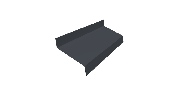 Отлив простой 50 0,5 Satin Matt RAL 7024 мокрый асфальт (2м)