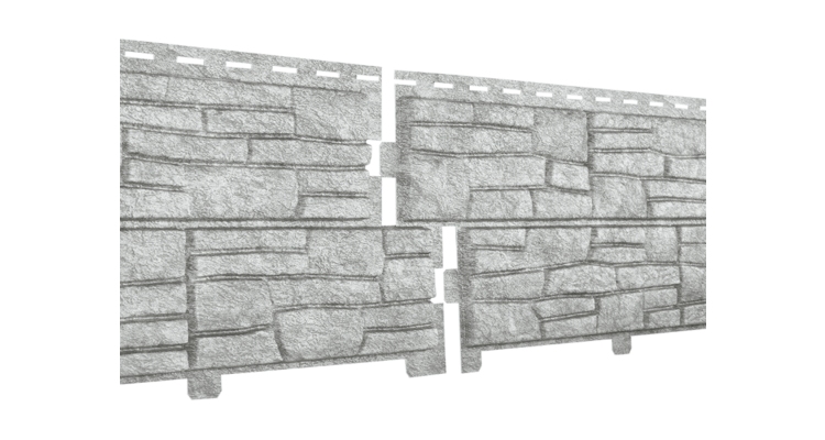 Фасадная панель Стоун-Хаус Сланец Светло-серый