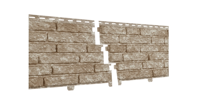 Фасадная панель Стоун-Хаус Кварцит Светло-бежевый