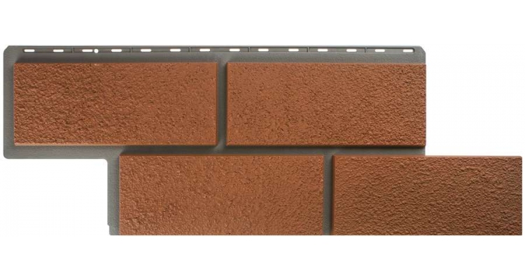 Панель Камень Неаполитанский Терракотовый 1000*430*20 мм (уп. 10шт.)