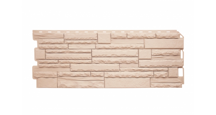 Панель Камень скалистый (кремовый) ЭКО АП 1,10*0,43 (уп-ка 10 шт.)