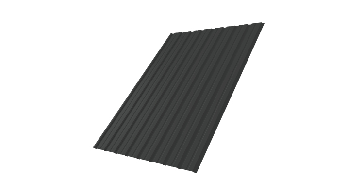 Профнастил С10В 0.45 PE-Double RAL 7016 антрацитово-серый