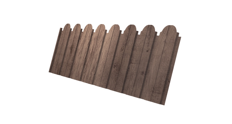 Профнастил С10B фигурный 0,45 Print Premium Almond Wood Fresh