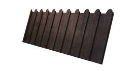 Профнастил С8А фигурный 0,45 Print Premium Antique Wood TwinColor