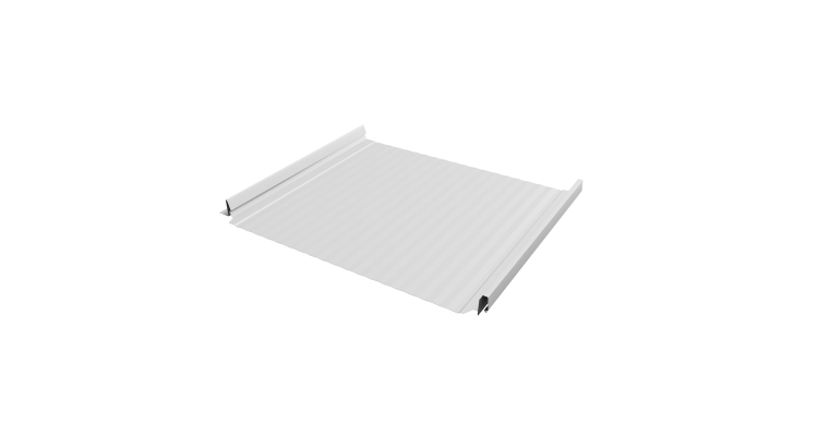 Кликфальц Pro Gofr Grand Line 0,45 Drap с пленкой на замках RAL 9003 сигнальный белый