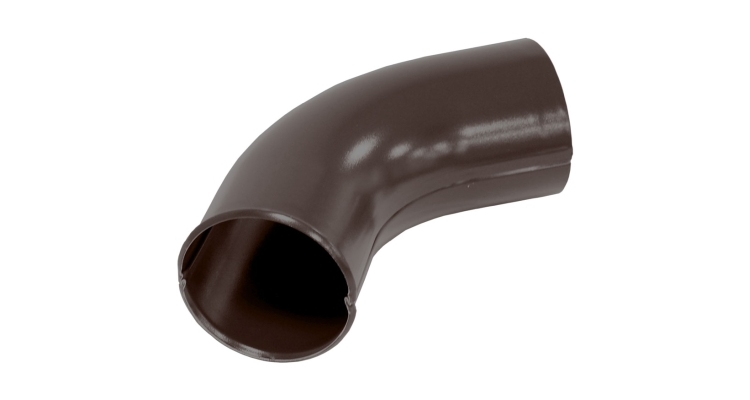 Колено стока 90 мм Мatt RAL 8017 шоколад