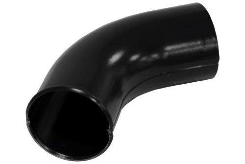 Колено стока 90 мм Мatt RAL 9005 черный