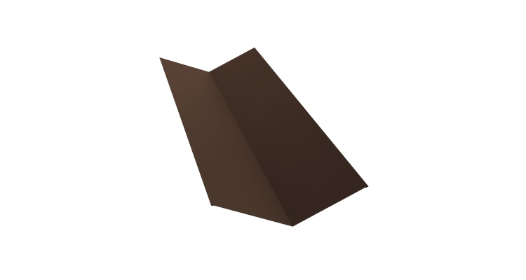 Планка ендовы верхней 145х145 0,4 PE с пленкой RAL 8017 шоколад (3м)