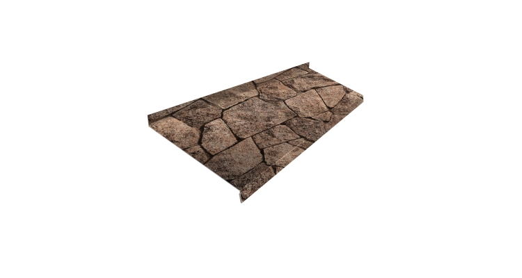 Отлив простой 200 0,45 Print Elite King Stone TwinColor (3м)