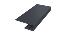 J-Профиль 12мм 0,45 Drap TwinColor RAL 7024 мокрый асфальт (3м)