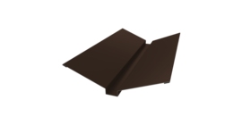 Планка ендовы верхней 115х30х115 0,45 Drap TwinColor RAL 8017 шоколад (3м)