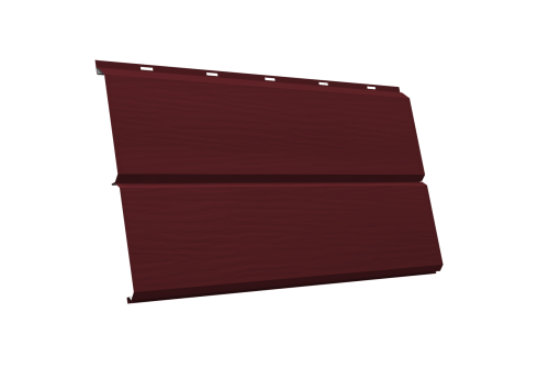 ЭкоБрус 3D 0,345 GL 0.45 PE с пленкой RAL 3005 красное вино