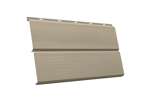 ЭкоБрус 3D 0,345 GL 0.45 PE с пленкой RAL 1015 светлая слоновая кость