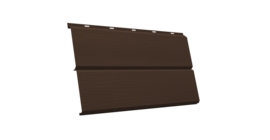 ЭкоБрус 3D 0,345 GL 0.5 Atlas X с пленкой RAL 8017 шоколад