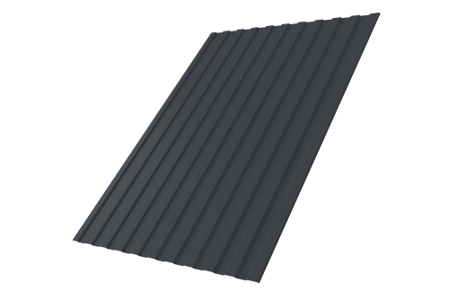 Профнастил С8A 0,4 PE-Matt-Double RAL 7024 мокрый асфальт