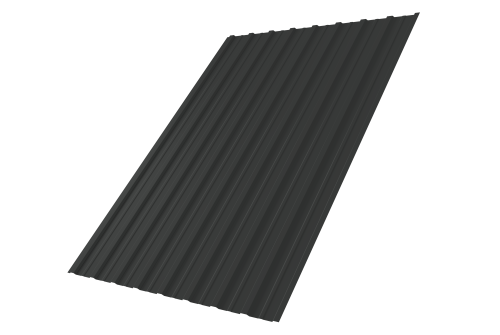 Профнастил С10A 0,5 Satin Matt TX RAL 7016 антрацитово-серый