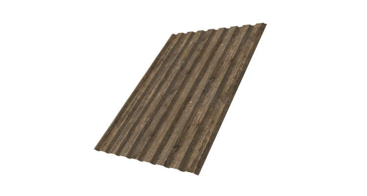 Профнастил С20A 0.45 Print Elite Nordic Wood TwinColor