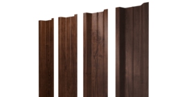 Штакетник П-образный В с прямым резом 0,4 Print Premium Cherry Wood Fresh TwinColor