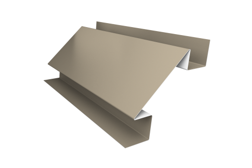 Планка угла внутреннего сложного Блок-хаус new 0,45 PE с пленкой RAL 1015 светлая слоновая кость (3м)