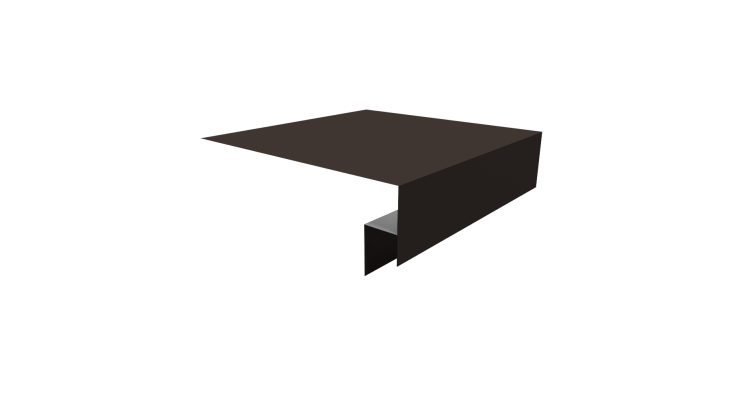 Планка околооконная сложная Блок-хаус new 200х50х27 0,45 Drap TX RR 32 темно-коричневый (2м)