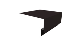 Планка околооконная сложная Блок-хаус new 200х75х27 0,5 Satin с пленкой RAL 9005 черный (3м)