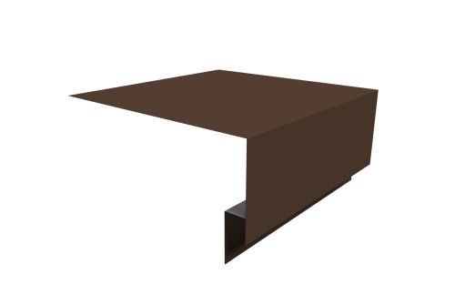 Планка околооконная сложная Блок-хаус new 200х75х27 0,5 Drap TX RAL 8017 шоколад (3м)