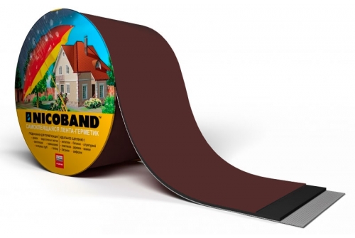 Лента герметизирующая Технониколь Nicoband самоклеящаяся 3мх10см, коричневая