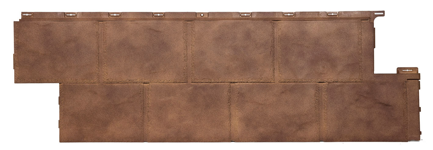 Фасадная панель Т-Сайдинг ЭКО-2 Ладога Орех