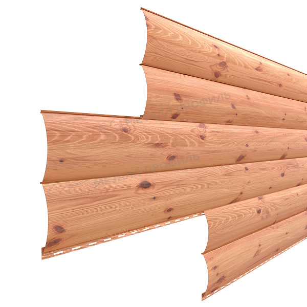 Сайдинг Металл Профиль Woodstock-Т-28х330 (ECOSTEEL_T-12-Золотой Орех-0.45)