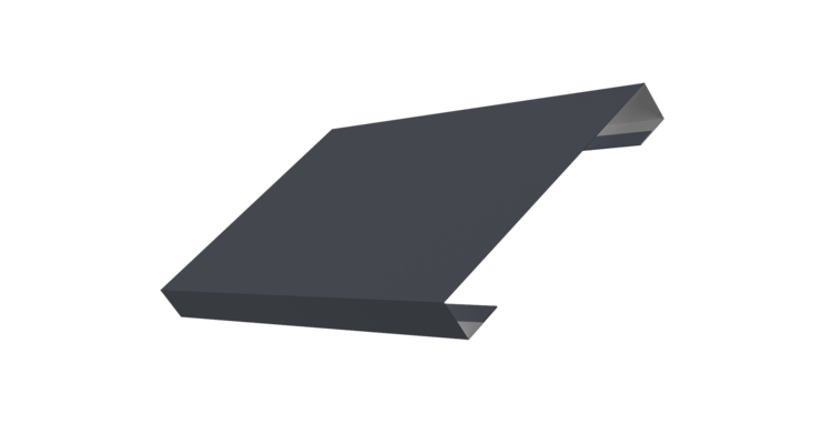 Ламель лицевая 150 забора жалюзи Texas 0.45 Drap TX RAL 7024 мокрый асфальт