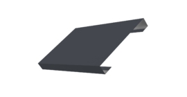 Ламель лицевая 150 забора жалюзи Texas 0.5 Drap TX RAL 7024 мокрый асфальт